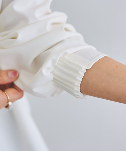 LIVETART（リヴェタート）の「《LIVETART》リングジップ前後ブラウス（シャツ/ブラウス・レディース・ブラック/ホワイト・FREE）」の6枚目の写真