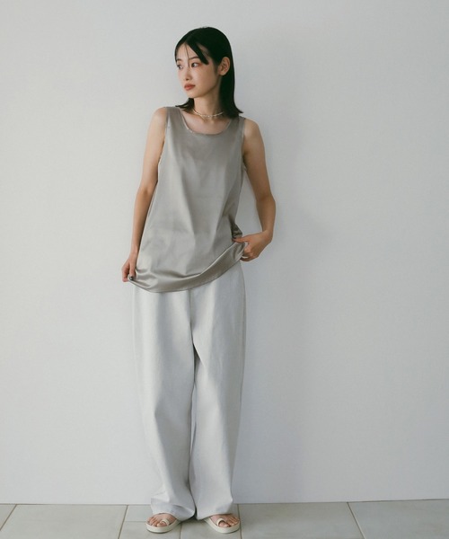 anuke(アンヌーク)の「Wide Cocoon Denim(デニムパンツ・レディース・ライトグレー・36inch/38inch)」の8枚目の写真