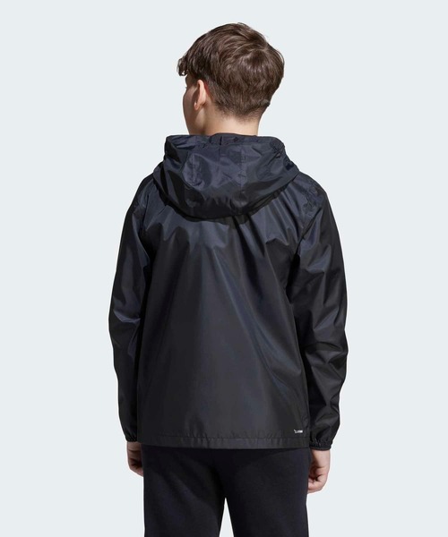 adidas（アディダス）の「レインジャケット キッズ / アディダス adidas（その他アウター・キッズ・ブラック・110/120/130/140/150/160）」の2枚目の写真