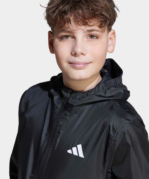 adidas（アディダス）の「レインジャケット キッズ / アディダス adidas（その他アウター・キッズ・ブラック・110/120/130/140/150/160）」の3枚目の写真
