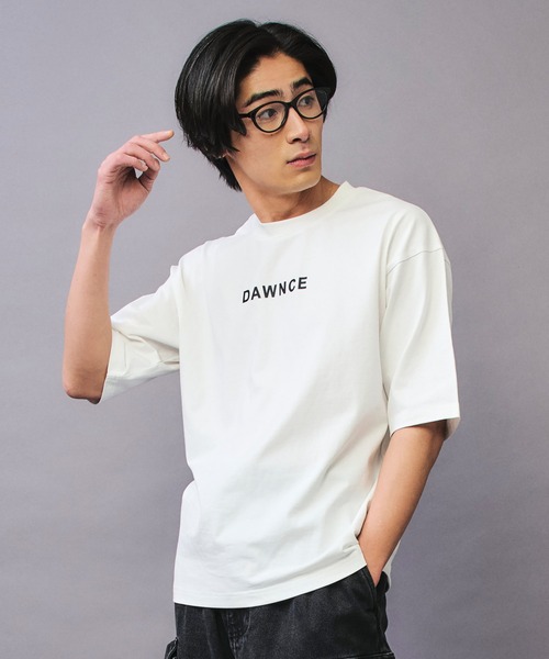 DAWNCE(ダウンス)の「DAWNCEロゴTシャツ(Tシャツ/カットソー・メンズ・ホワイト/ブラック・FREE)」の3枚目の写真