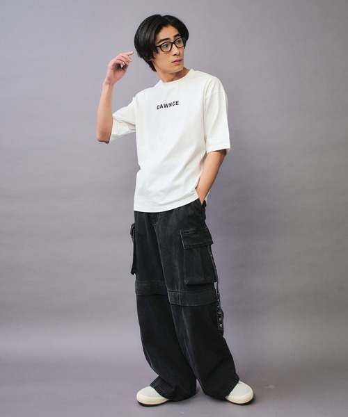 DAWNCE(ダウンス)の「DAWNCEロゴTシャツ(Tシャツ/カットソー・メンズ・ホワイト/ブラック・FREE)」の12枚目の写真