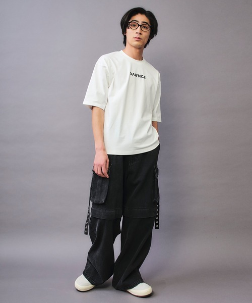DAWNCE(ダウンス)の「DAWNCEロゴTシャツ(Tシャツ/カットソー・メンズ・ホワイト/ブラック・FREE)」の13枚目の写真