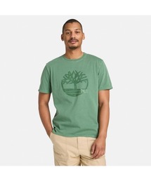 ガーメント ダイ ロゴ グラフィック 半袖 Tシャツ メンズ