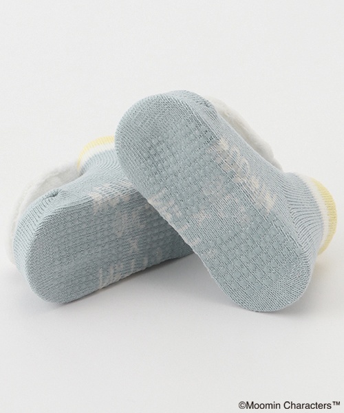 kladskap（クレードスコープ）の「【MOOMIN】ぷっくりムーミンカップソックス（ベビーシューズ/ベビーソックス・キッズ・オフホワイト/サックスブルー・F）」の8枚目の写真