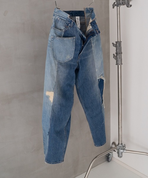 Iroquois（イロコイ）の「CENTER SEAM LOOSE FIT（デニムパンツ・メンズ・ブラック系その他/ブルー系その他/インディゴブルー/ブラック・3/2/5/4）」の22枚目の写真