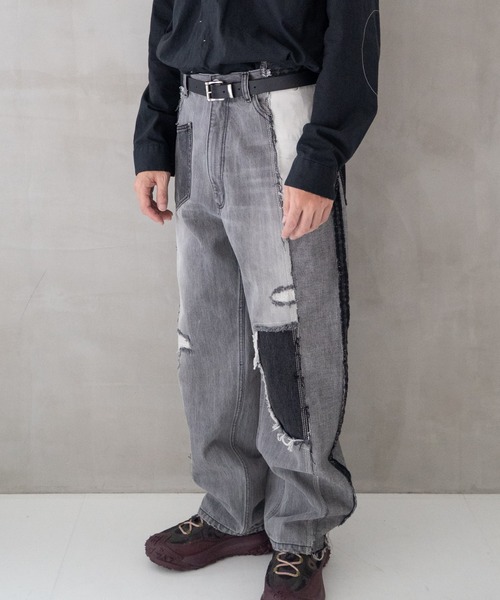 Iroquois（イロコイ）の「CENTER SEAM LOOSE FIT（デニムパンツ・メンズ・ブラック系その他/ブルー系その他/インディゴブルー/ブラック・3/2/5/4）」の15枚目の写真