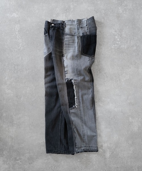 Iroquois（イロコイ）の「CENTER SEAM LOOSE FIT（デニムパンツ・メンズ・ブラック系その他/ブルー系その他/インディゴブルー/ブラック・3/2/5/4）」の6枚目の写真