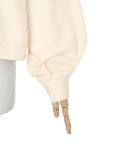 F i.n.t（フィント）の「ロゴ刺繍シュナウザースウェット（スウェット・レディース・ネイビー/オフホワイト/ミント・FREE）」の19枚目の写真