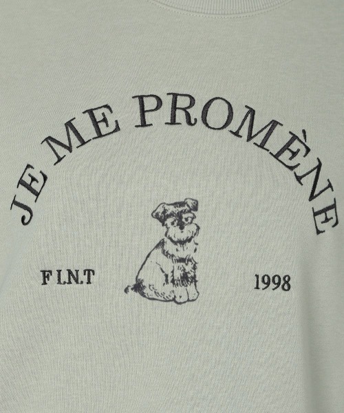 F i.n.t（フィント）の「ロゴ刺繍シュナウザースウェット（スウェット・レディース・ネイビー/オフホワイト/ミント・FREE）」の22枚目の写真