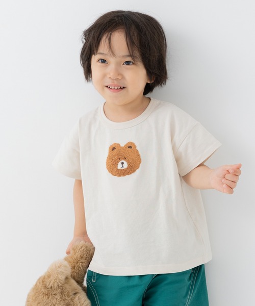 chil2（チルツー）の「綿100％ サガラ刺繍半袖Tシャツ（Tシャツ/カットソー・キッズ・J/H/A/F/E/D/C/N/M/L/K/I/G/B・140cm/130cm/120cm/110cm/100cm/90cm/80ｃｍ）」の9枚目の写真