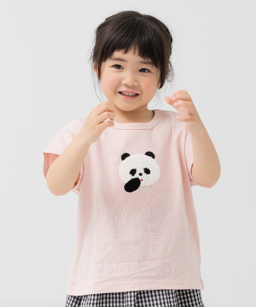 chil2（チルツー）の「綿100％ サガラ刺繍半袖Tシャツ（Tシャツ/カットソー・キッズ・J/H/A/F/E/D/C/N/M/L/K/I/G/B・140cm/130cm/120cm/110cm/100cm/90cm/80ｃｍ）」の11枚目の写真