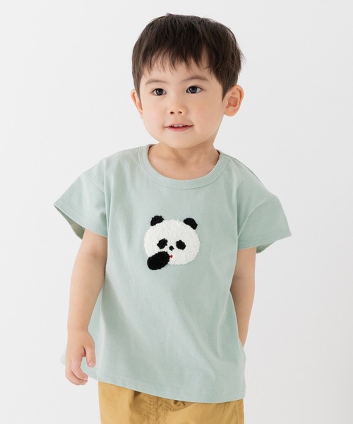 chil2（チルツー）の「綿100％ サガラ刺繍半袖Tシャツ（Tシャツ/カットソー・キッズ・J/H/A/F/E/D/C/N/M/L/K/I/G/B・140cm/130cm/120cm/110cm/100cm/90cm/80ｃｍ）」の12枚目の写真