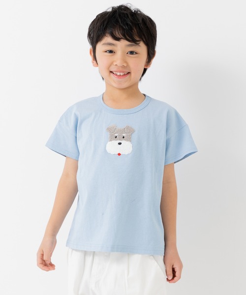 chil2（チルツー）の「綿100％ サガラ刺繍半袖Tシャツ（Tシャツ/カットソー・キッズ・J/H/A/F/E/D/C/N/M/L/K/I/G/B・140cm/130cm/120cm/110cm/100cm/90cm/80ｃｍ）」の13枚目の写真