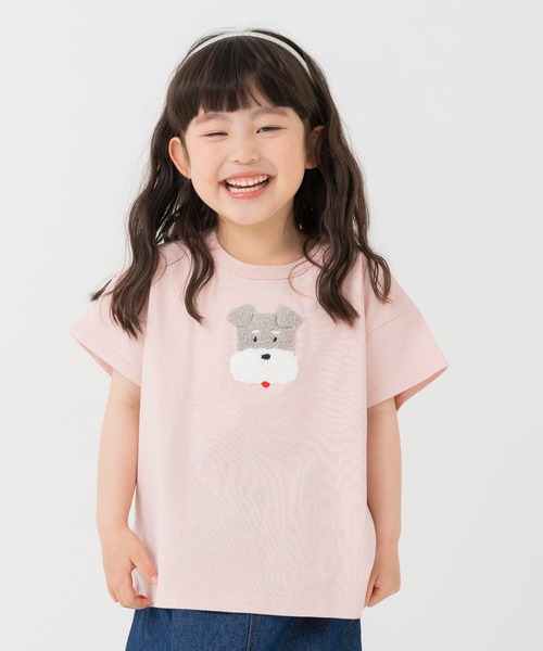 chil2（チルツー）の「綿100％ サガラ刺繍半袖Tシャツ（Tシャツ/カットソー・キッズ・J/H/A/F/E/D/C/N/M/L/K/I/G/B・140cm/130cm/120cm/110cm/100cm/90cm/80ｃｍ）」の14枚目の写真