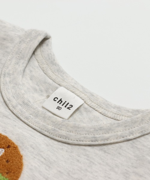 chil2（チルツー）の「綿100％ サガラ刺繍半袖Tシャツ（Tシャツ/カットソー・キッズ・J/H/A/F/E/D/C/N/M/L/K/I/G/B・140cm/130cm/120cm/110cm/100cm/90cm/80ｃｍ）」の22枚目の写真