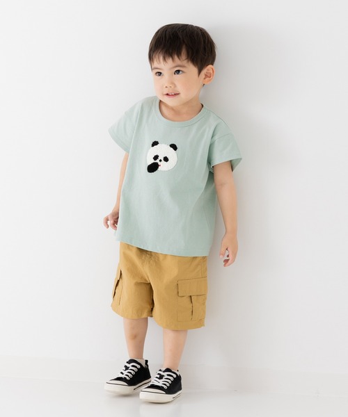 chil2（チルツー）の「綿100％ サガラ刺繍半袖Tシャツ（Tシャツ/カットソー・キッズ・J/H/A/F/E/D/C/N/M/L/K/I/G/B・140cm/130cm/120cm/110cm/100cm/90cm/80ｃｍ）」の16枚目の写真
