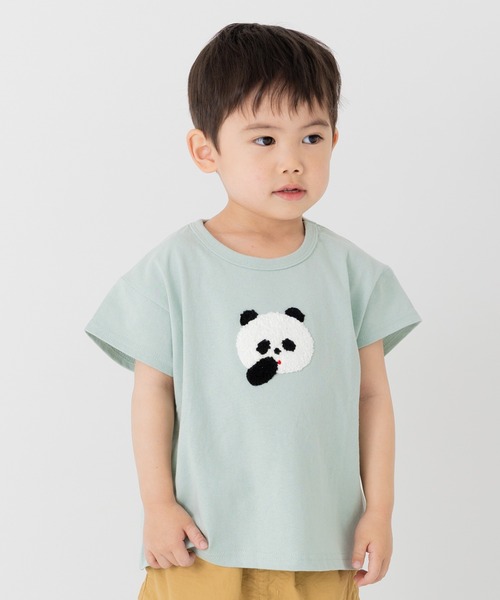 chil2（チルツー）の「綿100％ サガラ刺繍半袖Tシャツ（Tシャツ/カットソー・キッズ・J/H/A/F/E/D/C/N/M/L/K/I/G/B・140cm/130cm/120cm/110cm/100cm/90cm/80ｃｍ）」の17枚目の写真