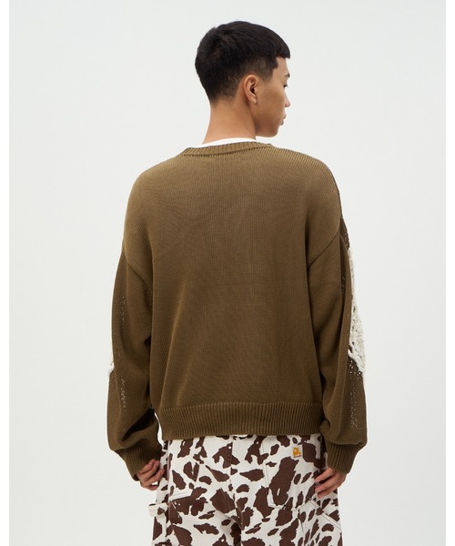 DISCOVERED(ディスカバード)の「MOLE SPIDER MESH KNIT(ニット/セーター・メンズ・カーキ/ブラック・LARGE/SMALL)」の5枚目の写真