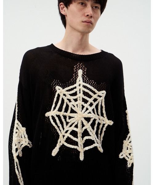 DISCOVERED(ディスカバード)の「MOLE SPIDER MESH KNIT(ニット/セーター・メンズ・カーキ/ブラック・LARGE/SMALL)」の8枚目の写真
