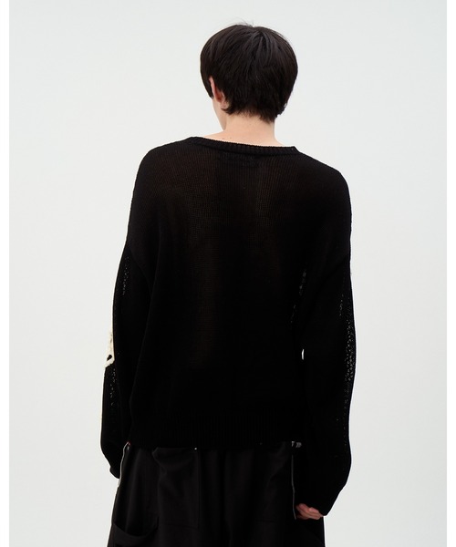 DISCOVERED(ディスカバード)の「MOLE SPIDER MESH KNIT(ニット/セーター・メンズ・カーキ/ブラック・LARGE/SMALL)」の9枚目の写真