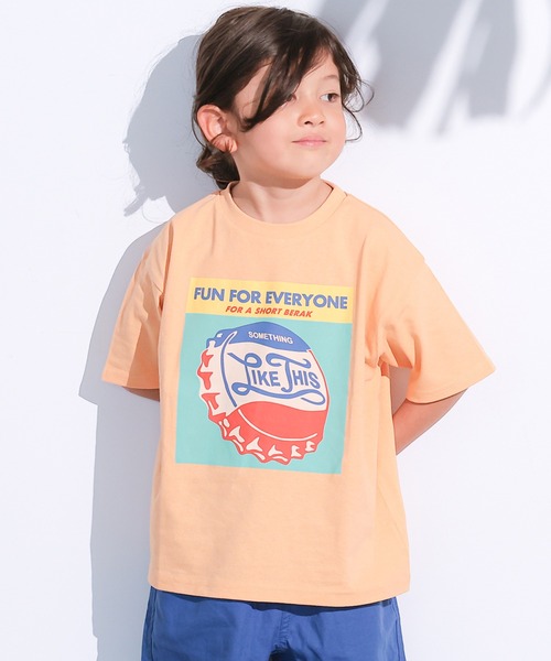Life Support Products(ライフサポートプロダクツ)の「【プチプラ】半袖グラフィック半袖Tシャツ(Tシャツ/カットソー・キッズ・ブルー/オフホワイト/アイボリー/ライトピンク/ブラック/ピンク/グリーン/オレンジ/ネイビー/チャコール・80/90/95/100/110/120/130/140/150)」の10枚目の写真