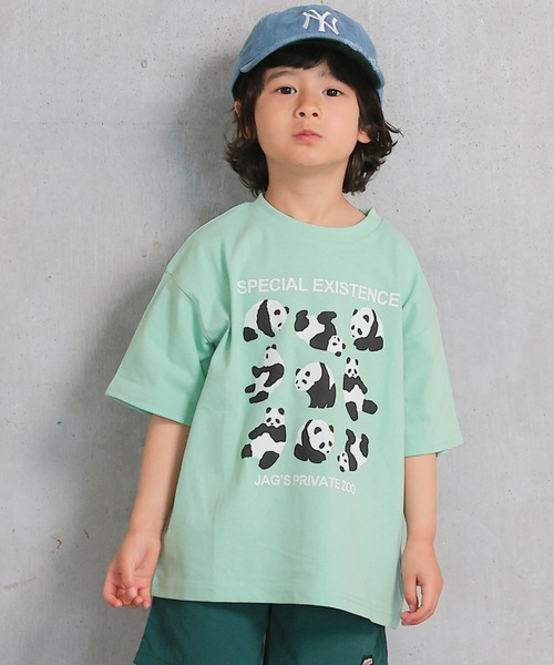 Life Support Products(ライフサポートプロダクツ)の「【プチプラ】半袖グラフィック半袖Tシャツ(Tシャツ/カットソー・キッズ・ブルー/オフホワイト/アイボリー/ライトピンク/ブラック/ピンク/グリーン/オレンジ/ネイビー/チャコール・80/90/95/100/110/120/130/140/150)」の6枚目の写真