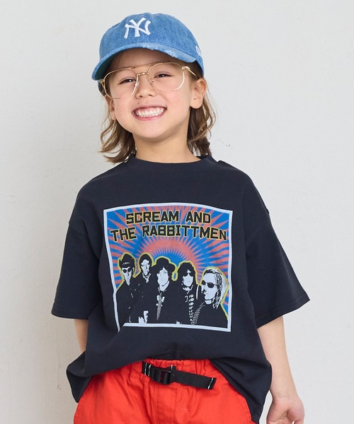 Life Support Products(ライフサポートプロダクツ)の「【プチプラ】半袖グラフィック半袖Tシャツ(Tシャツ/カットソー・キッズ・ブルー/オフホワイト/アイボリー/ライトピンク/ブラック/ピンク/グリーン/オレンジ/ネイビー/チャコール・80/90/95/100/110/120/130/140/150)」の4枚目の写真