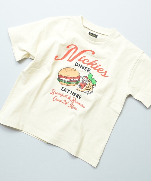 Life Support Products(ライフサポートプロダクツ)の「【プチプラ】半袖グラフィック半袖Tシャツ(Tシャツ/カットソー・キッズ・ブルー/オフホワイト/アイボリー/ライトピンク/ブラック/ピンク/グリーン/オレンジ/ネイビー/チャコール・80/90/95/100/110/120/130/140/150)」の12枚目の写真