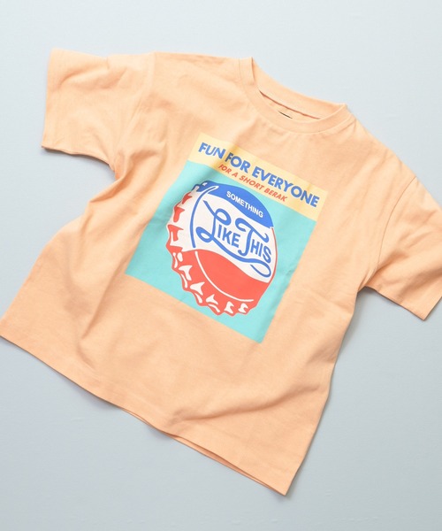 Life Support Products(ライフサポートプロダクツ)の「【プチプラ】半袖グラフィック半袖Tシャツ(Tシャツ/カットソー・キッズ・ブルー/オフホワイト/アイボリー/ライトピンク/ブラック/ピンク/グリーン/オレンジ/ネイビー/チャコール・80/90/95/100/110/120/130/140/150)」の16枚目の写真