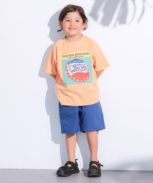 Life Support Products(ライフサポートプロダクツ)の「【プチプラ】半袖グラフィック半袖Tシャツ(Tシャツ/カットソー・キッズ・ブルー/オフホワイト/アイボリー/ライトピンク/ブラック/ピンク/グリーン/オレンジ/ネイビー/チャコール・80/90/95/100/110/120/130/140/150)」の17枚目の写真