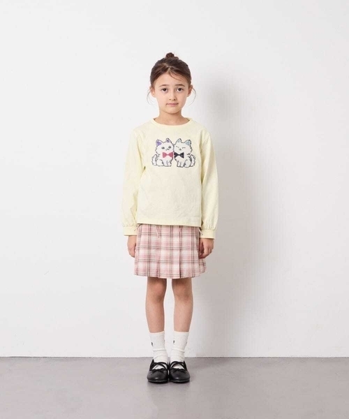 a.v.v（アーヴェヴェ）の「[120-160]ギャザープリーツスカパン（その他パンツ・キッズ・チャコールグレー/ブルー/ライトピンク/ベージュ/ダークインディゴブルー・130/140/150/120/160）」の8枚目の写真