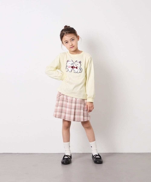 a.v.v（アーヴェヴェ）の「[120-160]ギャザープリーツスカパン（その他パンツ・キッズ・チャコールグレー/ブルー/ライトピンク/ベージュ/ダークインディゴブルー・130/140/150/120/160）」の10枚目の写真