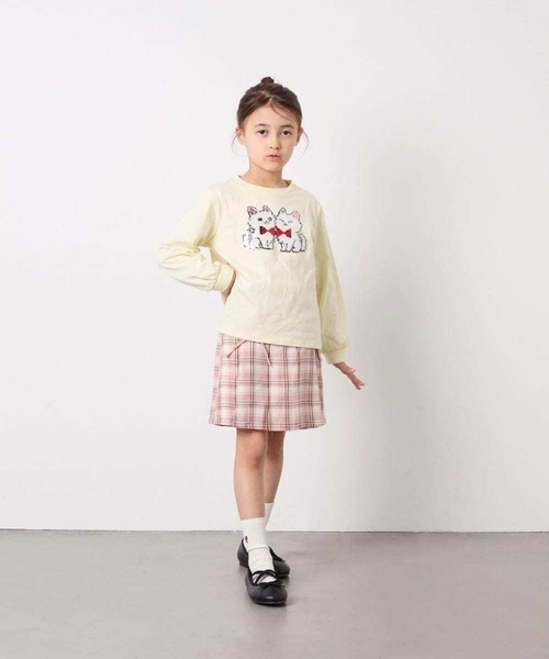a.v.v（アーヴェヴェ）の「[120-160]ギャザープリーツスカパン（その他パンツ・キッズ・チャコールグレー/ブルー/ライトピンク/ベージュ/ダークインディゴブルー・130/140/150/120/160）」の11枚目の写真