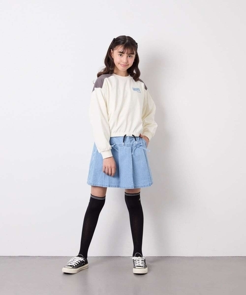 a.v.v（アーヴェヴェ）の「[120-160]ギャザープリーツスカパン（その他パンツ・キッズ・チャコールグレー/ブルー/ライトピンク/ベージュ/ダークインディゴブルー・130/140/150/120/160）」の15枚目の写真