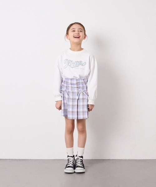 a.v.v（アーヴェヴェ）の「[120-160]ギャザープリーツスカパン（その他パンツ・キッズ・チャコールグレー/ブルー/ライトピンク/ベージュ/ダークインディゴブルー・130/140/150/120/160）」の22枚目の写真