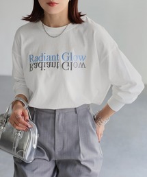 【イージーケア】反転ロゴ刺繍ロンT