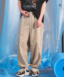 《UNISEX》Water-Repellent Teflon Tusser Prime-Wide Pants/ウォーターリぺレントテフロンタッサープライムワイドパンツ【MAISON SPECIAL/メゾンスペシャル】