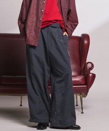 《UNISEX》Water-Repellent Teflon Tusser Prime-Wide Pants/ウォーターリぺレントテフロンタッサープライムワイドパンツ【MAISON SPECIAL/メゾンスペシャル】