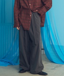 UNISEX》Wool Mixed Prime-Wide Track Pants/ウールミックスプライム
