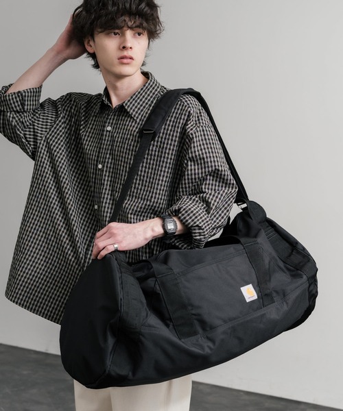 Carhartt(カーハート)の「Carhartt カーハート ダッフルバッグ60L/大容量2WAY撥水加工ショルダーバッグ(ショルダーバッグ・メンズ・ブラック/ブラウン・FREE)」の1枚目の写真