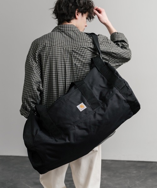 Carhartt(カーハート)の「Carhartt カーハート ダッフルバッグ60L/大容量2WAY撥水加工ショルダーバッグ(ショルダーバッグ・メンズ・ブラック/ブラウン・FREE)」の3枚目の写真