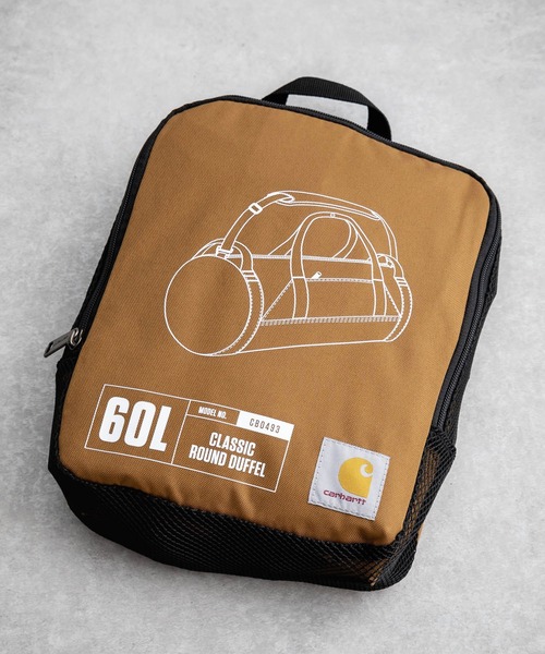 Carhartt(カーハート)の「Carhartt カーハート ダッフルバッグ60L/大容量2WAY撥水加工ショルダーバッグ(ショルダーバッグ・メンズ・ブラック/ブラウン・FREE)」の9枚目の写真