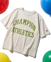 Champion（チャンピオン）の「2026SS Champion/チャンピオン カレッジプリント ワンポイントロゴ刺繍 クルーネック半袖Tシャツ キッズ（Tシャツ/カットソー）」
