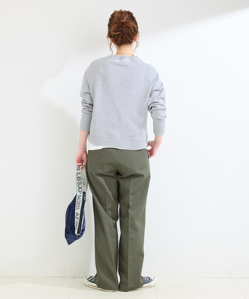 B.C STOCK（ベーセーストック）の「ウォッシャブル / シリコンロゴスウェット（スウェット・レディース・レッド/ホワイト/チャコールグレー・FREE）」の6枚目の写真