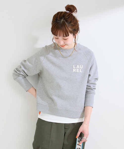 B.C STOCK（ベーセーストック）の「ウォッシャブル / シリコンロゴスウェット（スウェット・レディース・レッド/ホワイト/チャコールグレー・FREE）」の8枚目の写真