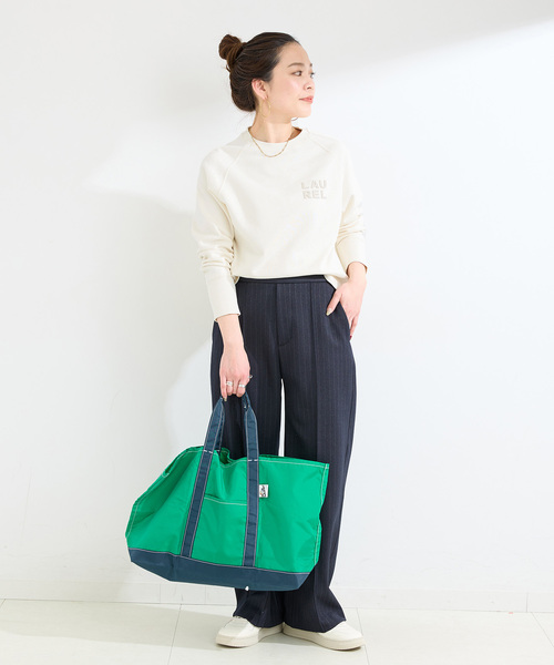 B.C STOCK（ベーセーストック）の「ウォッシャブル / シリコンロゴスウェット（スウェット・レディース・レッド/ホワイト/チャコールグレー・FREE）」の11枚目の写真