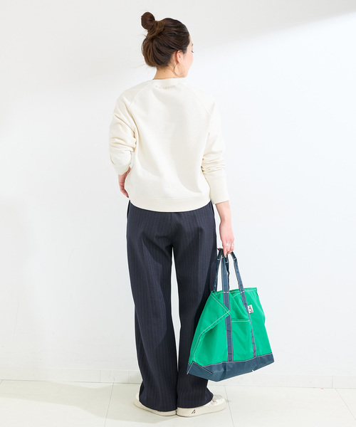 B.C STOCK（ベーセーストック）の「ウォッシャブル / シリコンロゴスウェット（スウェット・レディース・レッド/ホワイト/チャコールグレー・FREE）」の13枚目の写真