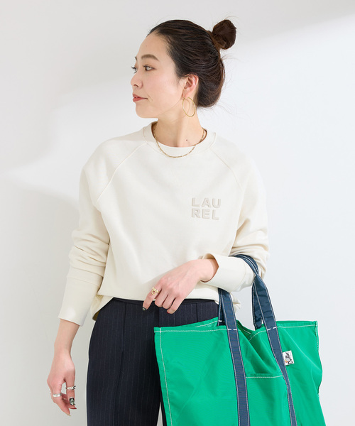 B.C STOCK（ベーセーストック）の「ウォッシャブル / シリコンロゴスウェット（スウェット・レディース・レッド/ホワイト/チャコールグレー・FREE）」の14枚目の写真