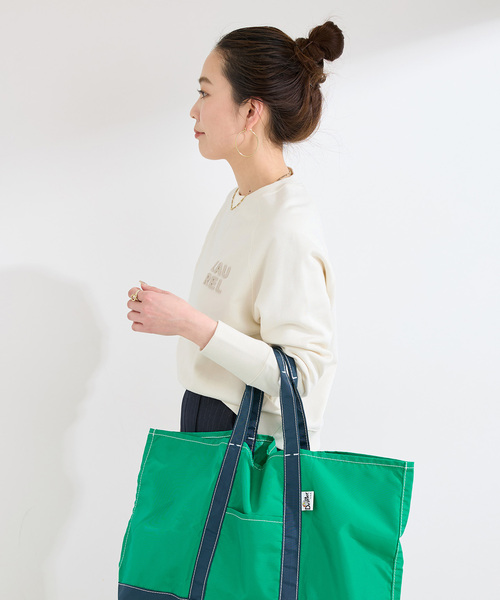 B.C STOCK（ベーセーストック）の「ウォッシャブル / シリコンロゴスウェット（スウェット・レディース・レッド/ホワイト/チャコールグレー・FREE）」の15枚目の写真